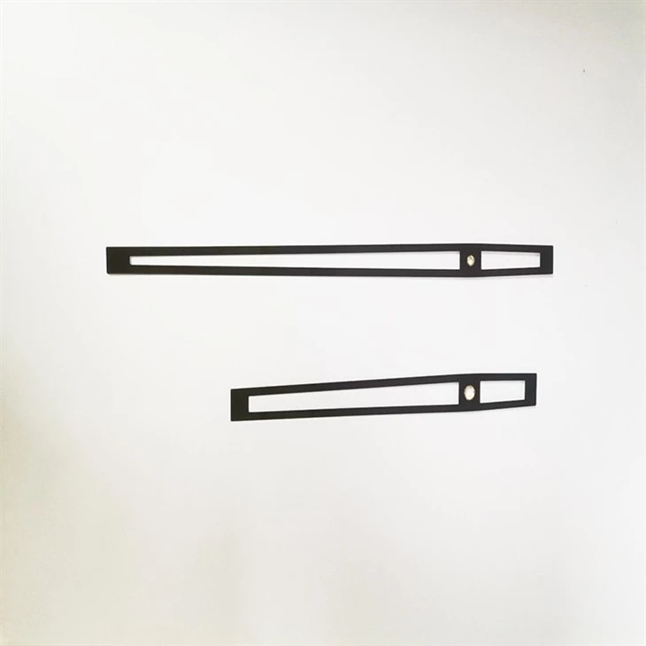 Black Traditional Hollow Strip Aluminum Clock Hands best