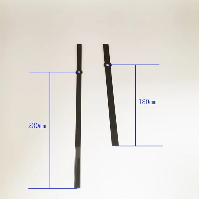 Sleek Flat Long Hands in Solid Black Finish manufacturers