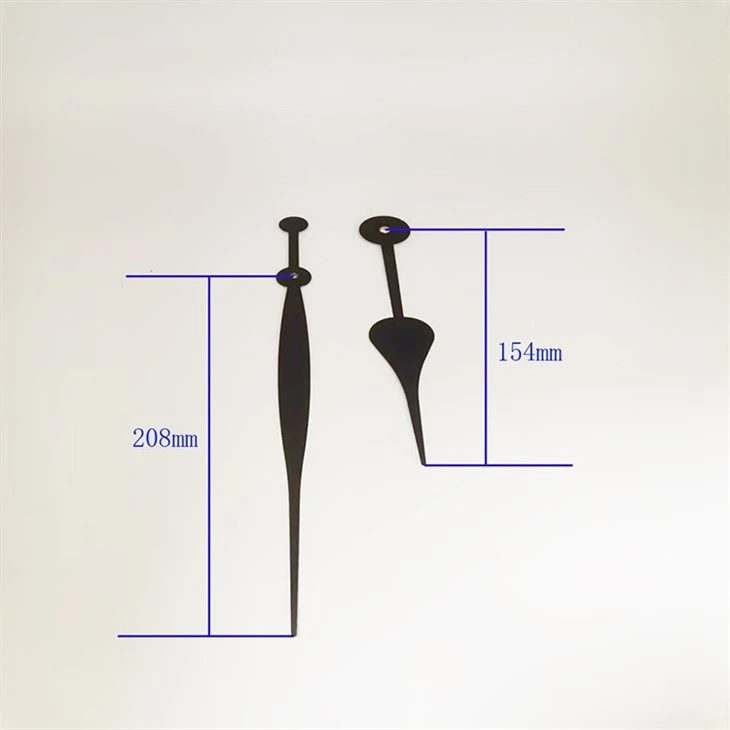 Exquisite Black Curved Aluminum Clock Hands high quality