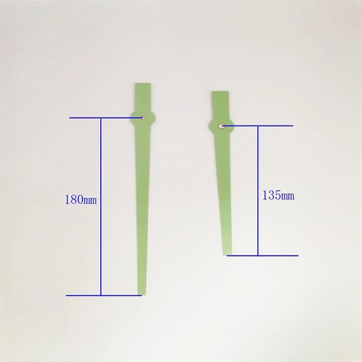 Fresh Green Strip-shaped Clock Hands manufacturers