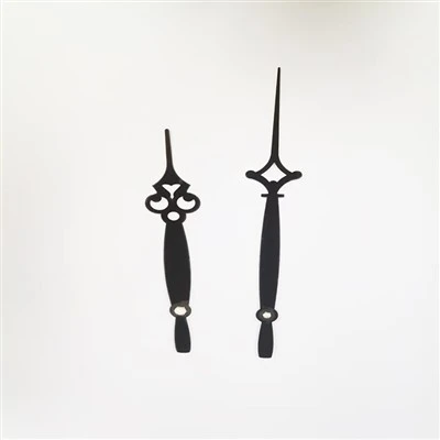 Aluminum Clock Hands With Traditional Black Patterns