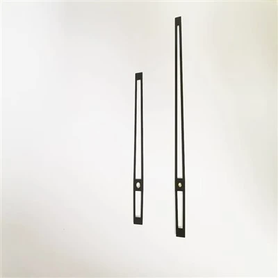 Black Traditional Hollow Strip Aluminum Clock Hands