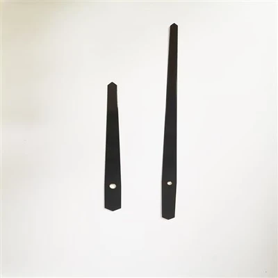 Diamond-shaped Black Aluminum Pointers, Minimalist Industrial Style